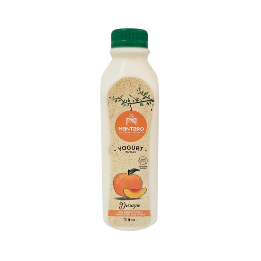 Yogurt frutado durazno 1L Mantaro
