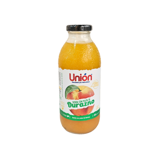 Bebida con pulpa de durazno Unión