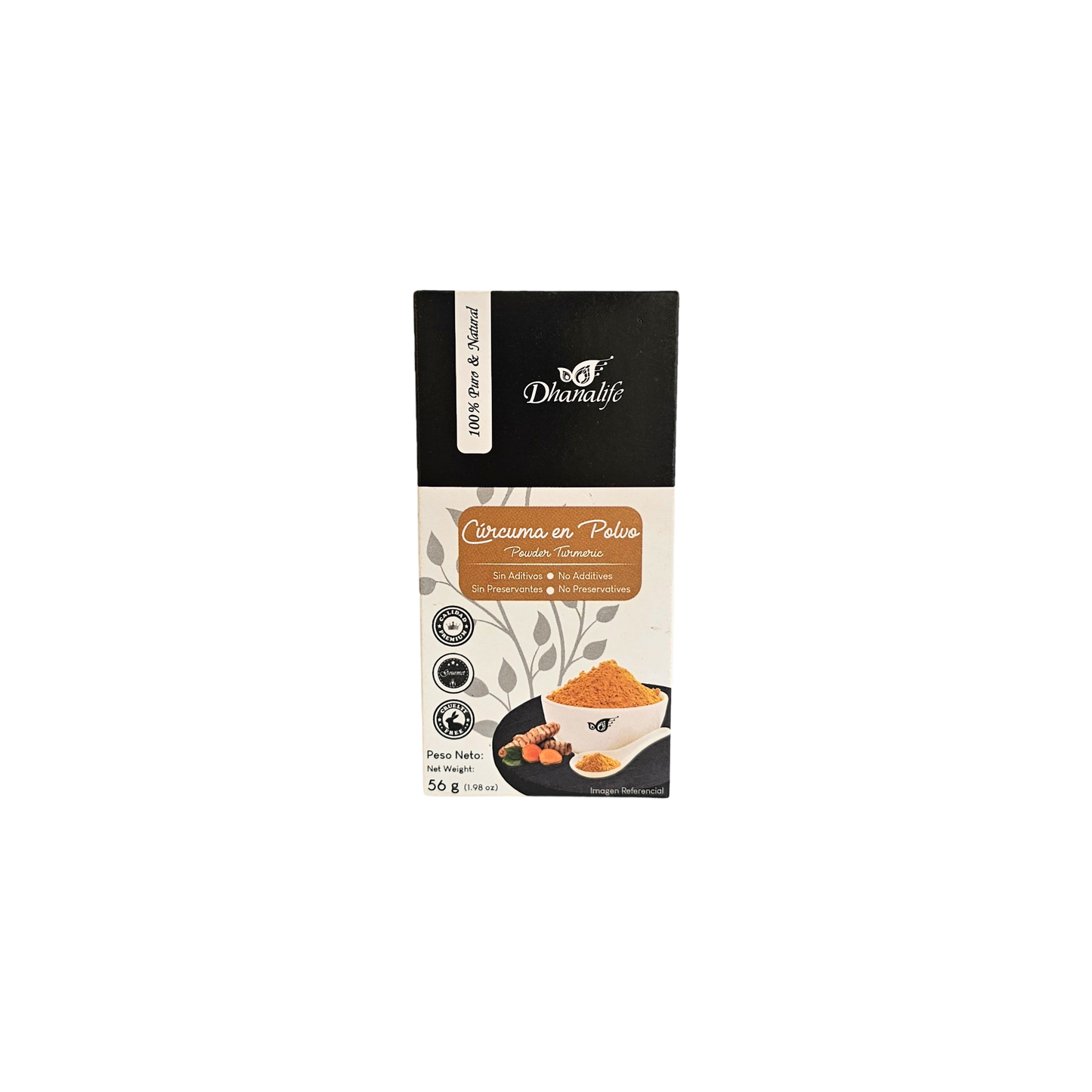 Cúrcuma en polvo 56g Dhanalife