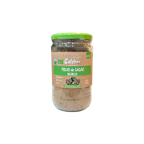 Polvo de cacao 250g frasco vidrio Calypso