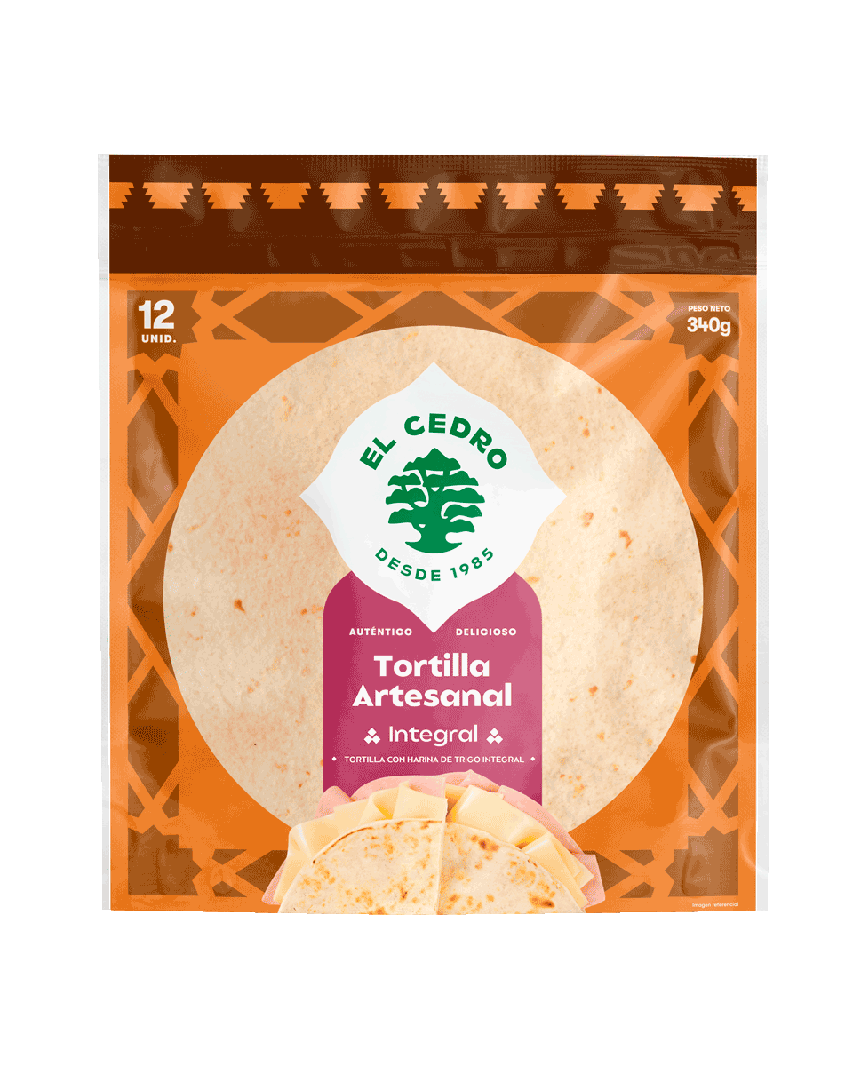 Tortilla artesanal integral 12 und El Cedro