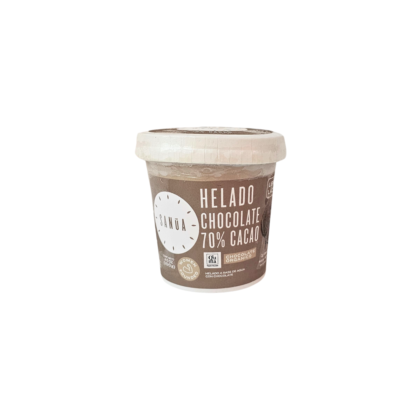 Helado 70% cacao 100g Sanua