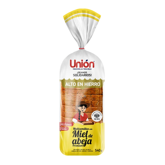 Pan miel de abeja premium 540 gr. Unión