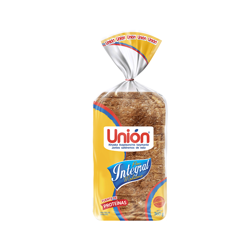 Pan integral mediano 360 gr. Unión