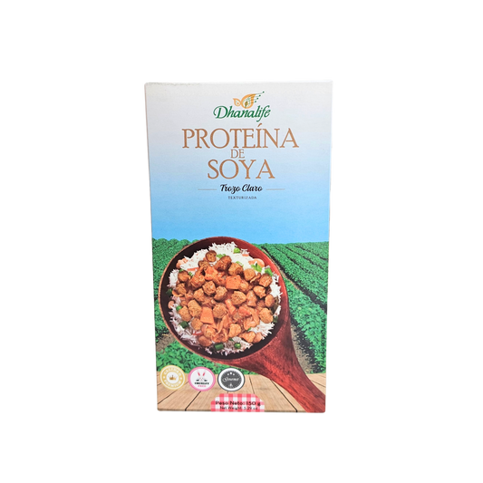 Proteína de soya trozo claro 150g Dhanalife