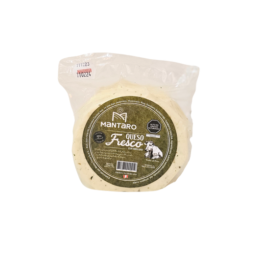Queso fresco con orégano 500g Mantaro