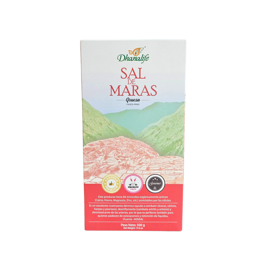 Sal de maras gruesa 500g Dhanalife