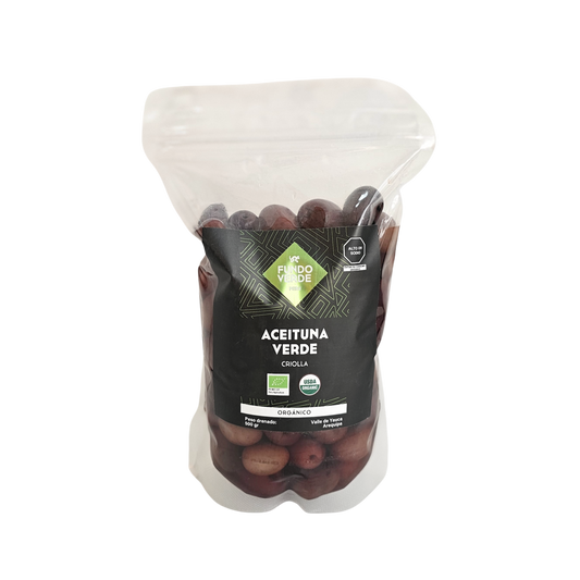 Aceitunas verdes 500g Fundo Verde