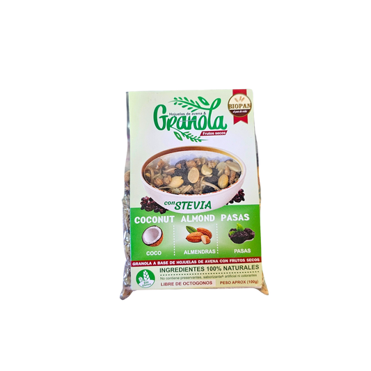 Granola con stevia 100 gr. Bio Pan