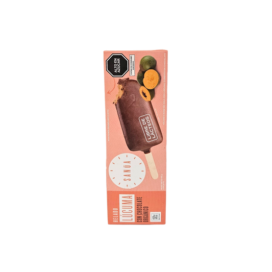 Paleta lúcuma con chocolate Sanua