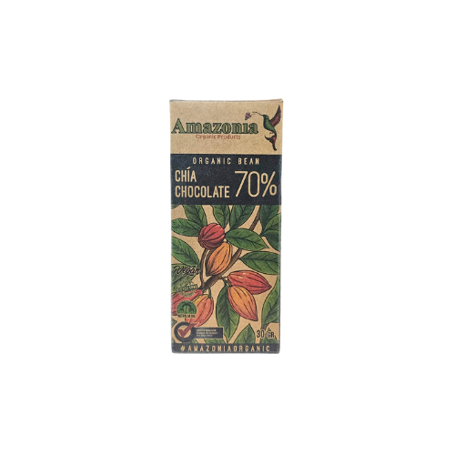Chocolate 70% con chía Amazonía