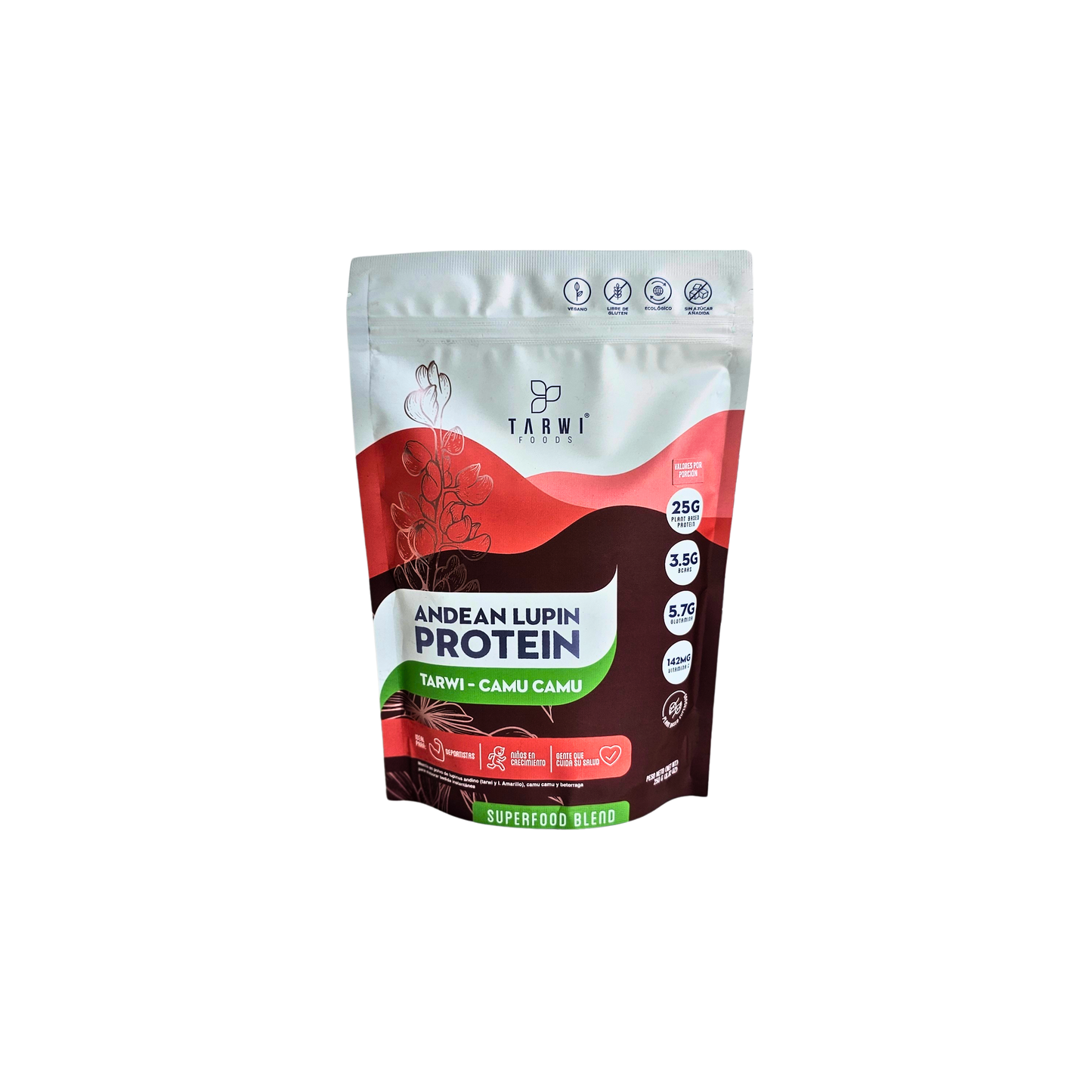 Andean lupin protein Camu camu 250g Tarwi Foods