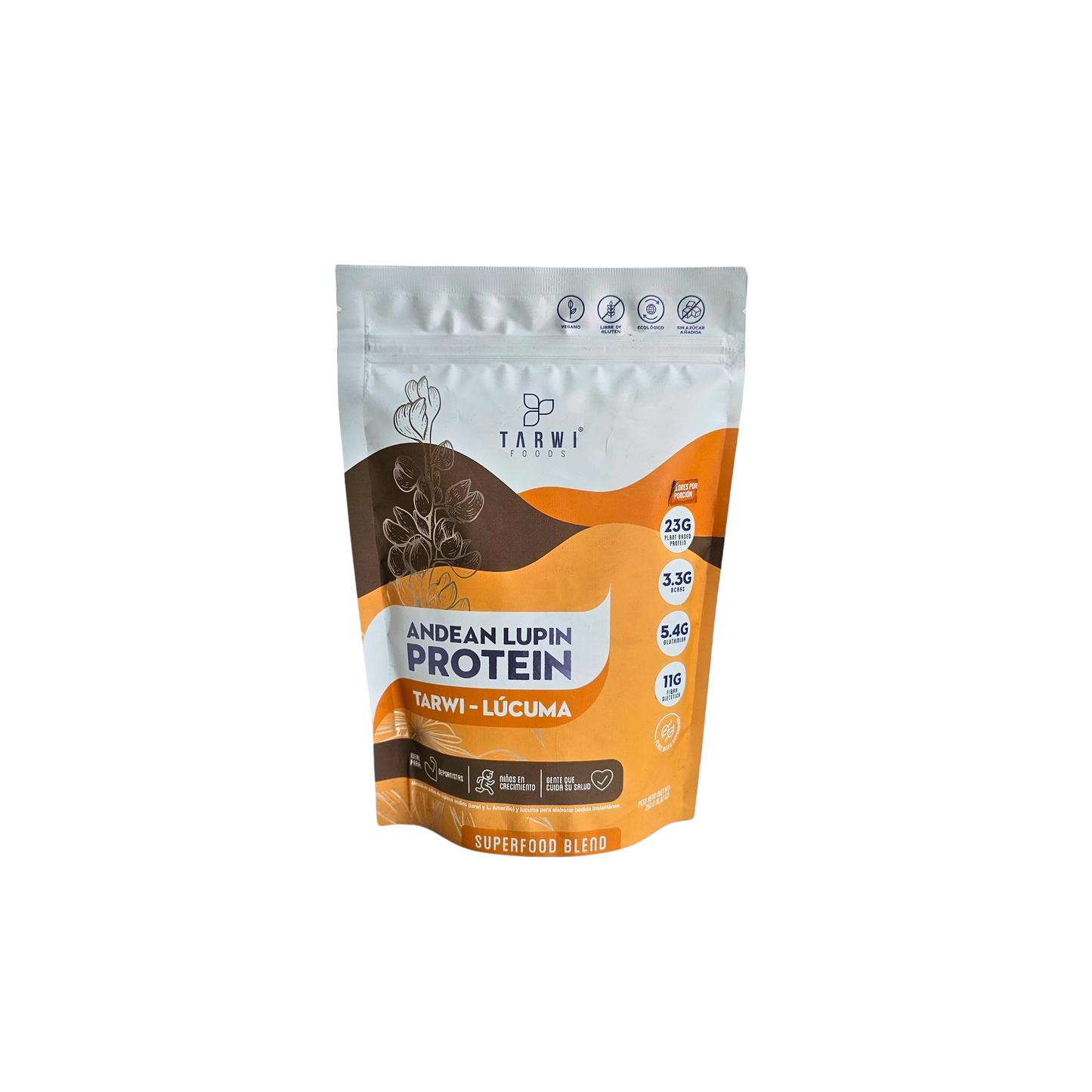 Andean lupin protein lúcuma 250g Tarwi Foods