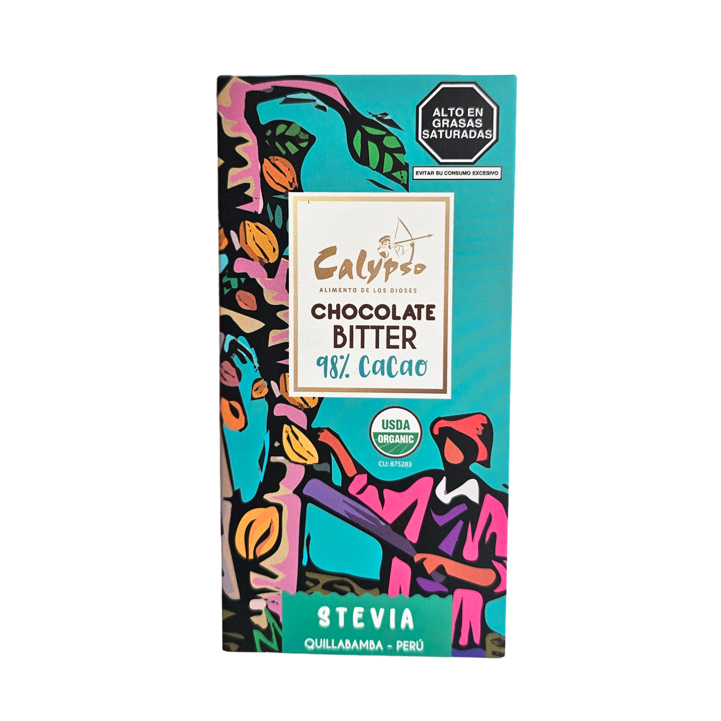 Chocolate bitter 98% cacao 50g Calypso