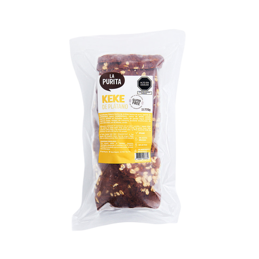 KEKE DE PLATANO SIN GLUTEN 770GR LA PURITA