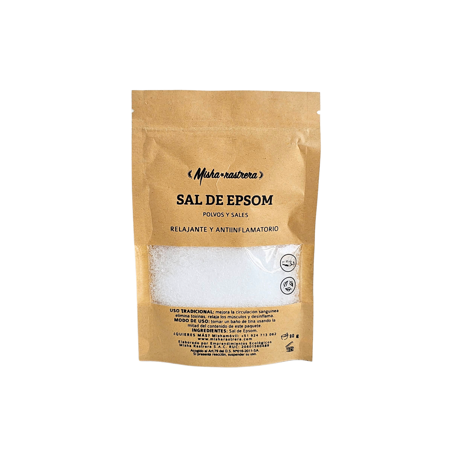 Sal de epsom 90gr Misha rastrera
