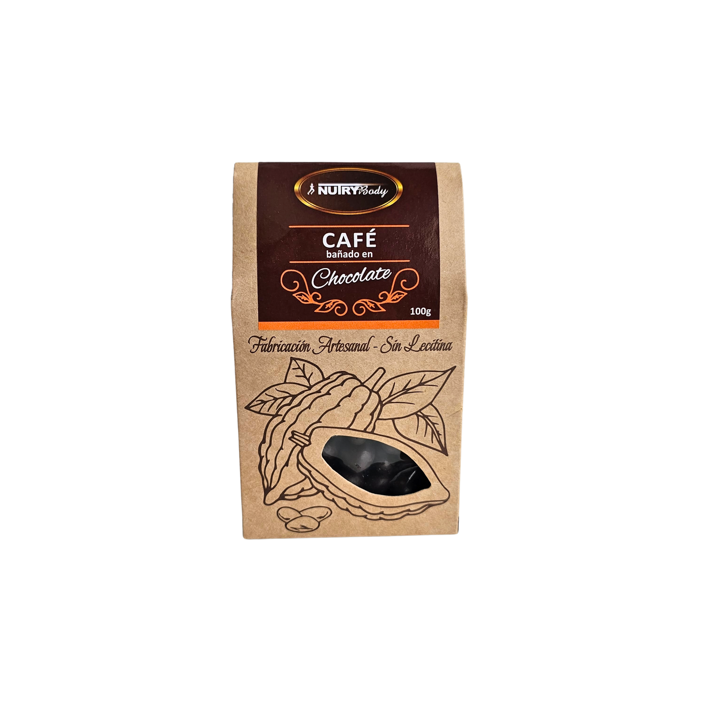 Café bañado en chocolate 100g Nutry Body