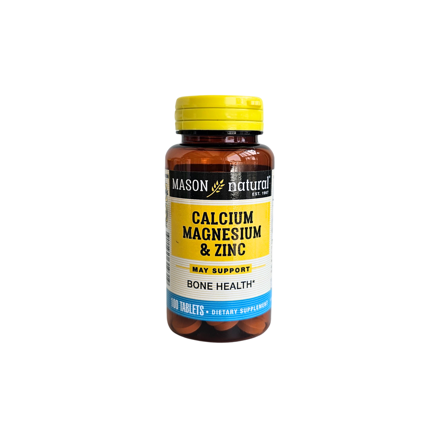 Calcio magnesio y zinc 100tab Mason natural