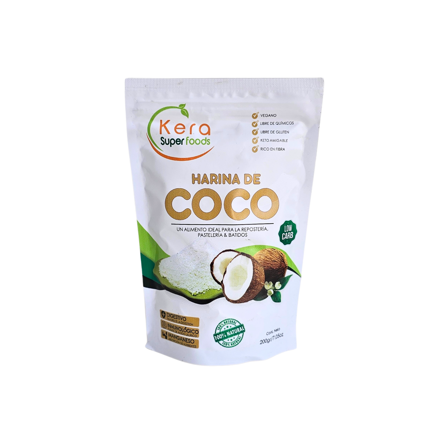 Harina de coco 200gr Kera