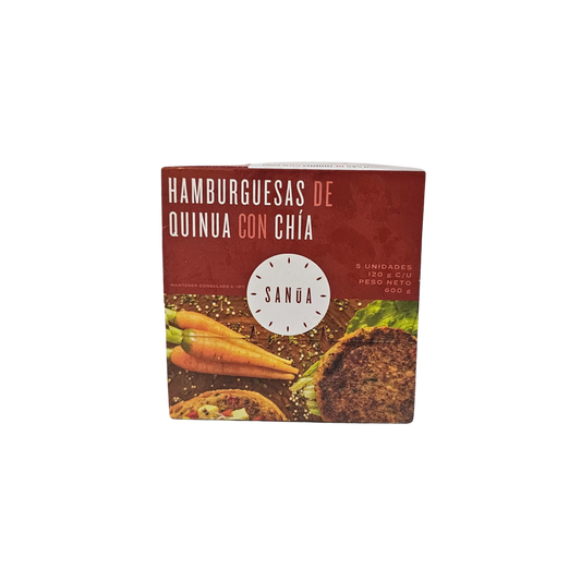 Hamburguesas de quinua con chía
