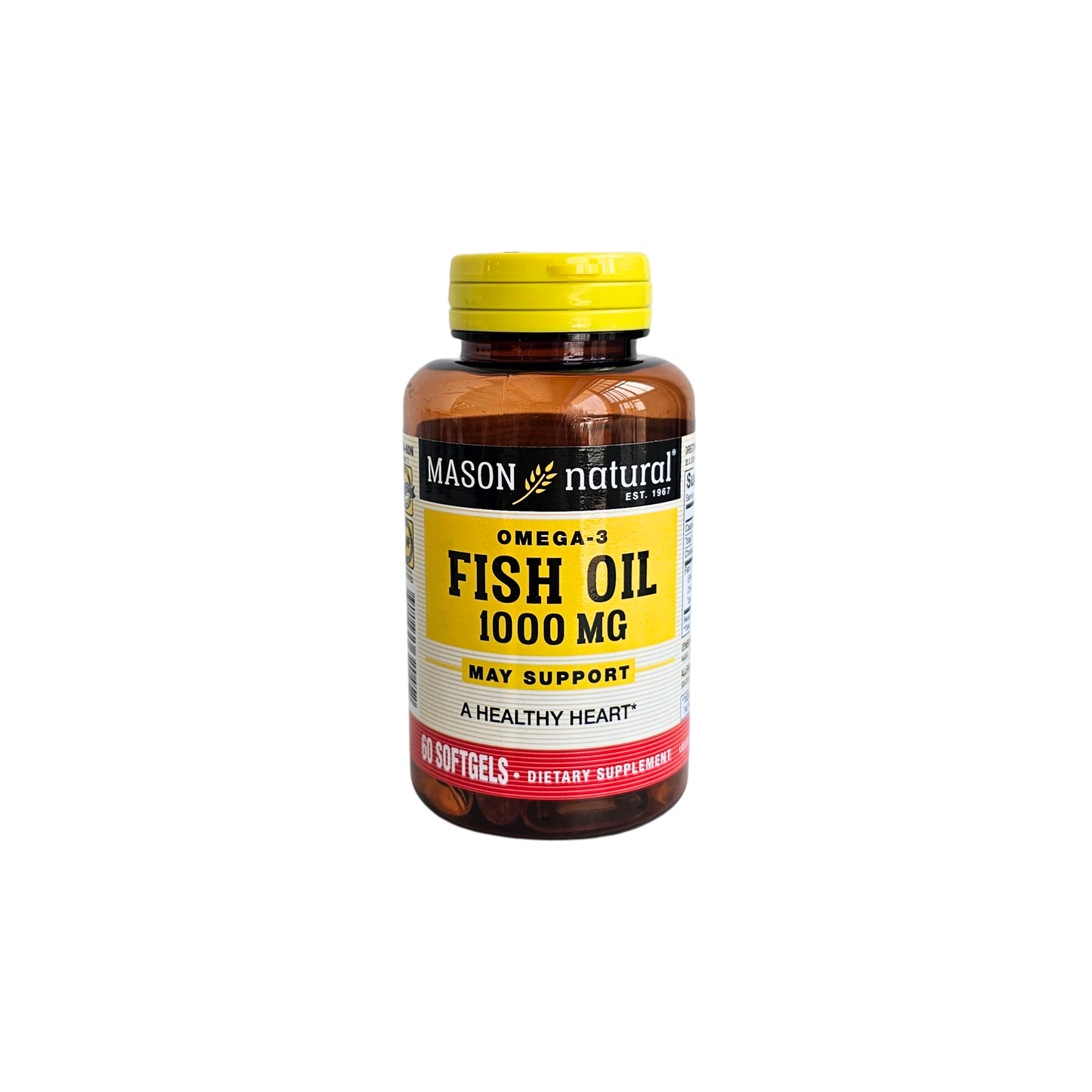 Omega 3 fish oil 1000mg 60 softg Mason natural