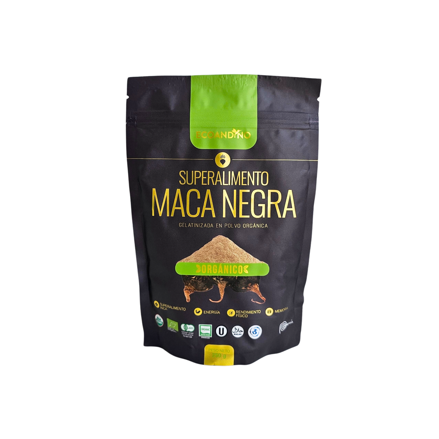Maca negra gelatinizida 200gr Ecoandino