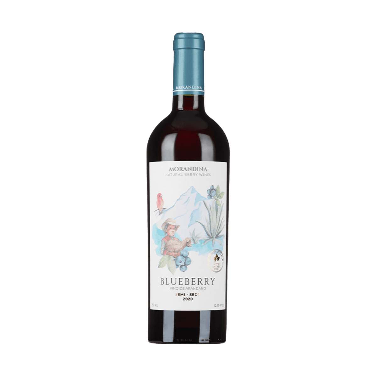 VINO BLUEBERRY SEMI SECO 375ML MORANDINA