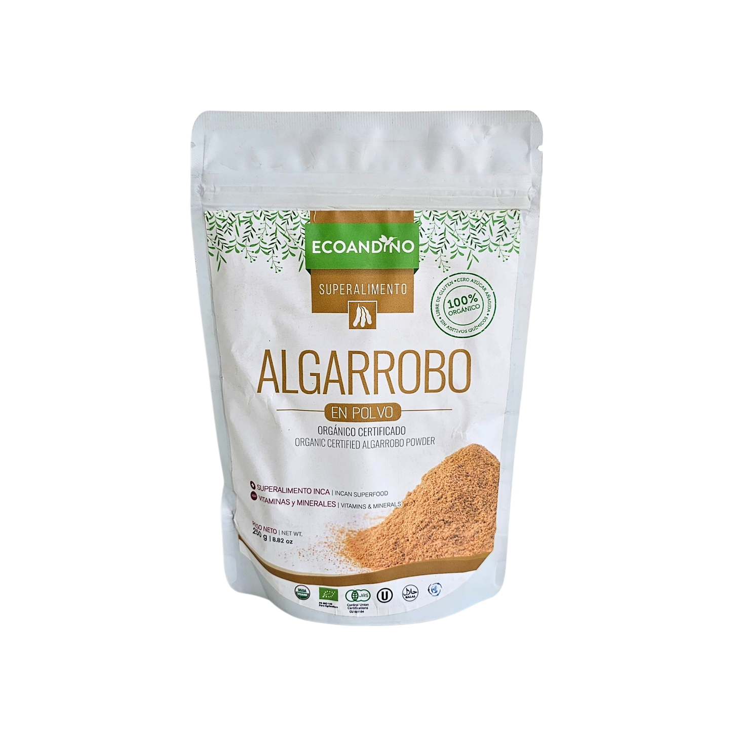 Algarrobo en polvo organico 250gr Ecoandino