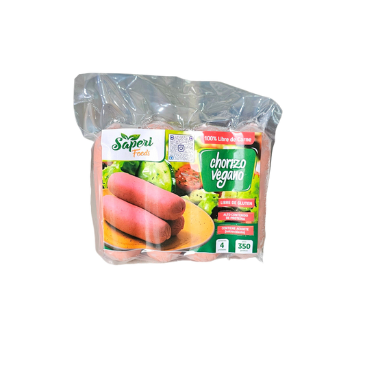 Chorizo vegano 4 und Saperi Foods