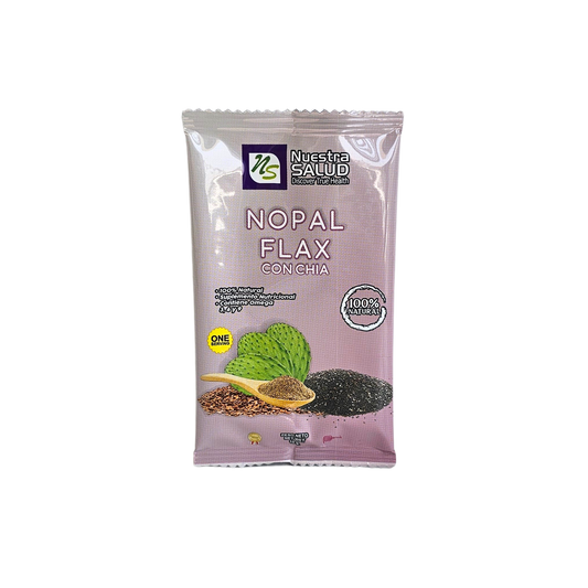 Nopal flax con chia 10gr  Nuestra salud