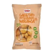 MEGA GALLETA INTEGRAL DE NARANJA 195G UNION