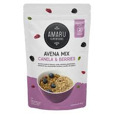 AVENA MIX CANELA Y BERRIES 400GR AMARU