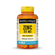 ZINC 30MG 100 TAB MASON NATURAL