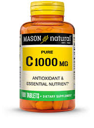VITAMIN C 1000 PURE 100 TAB MASON NATURAL