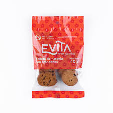 EVITA GALLETA DE NARANJA CON ARANDANOS SIN GLUTEN 40G