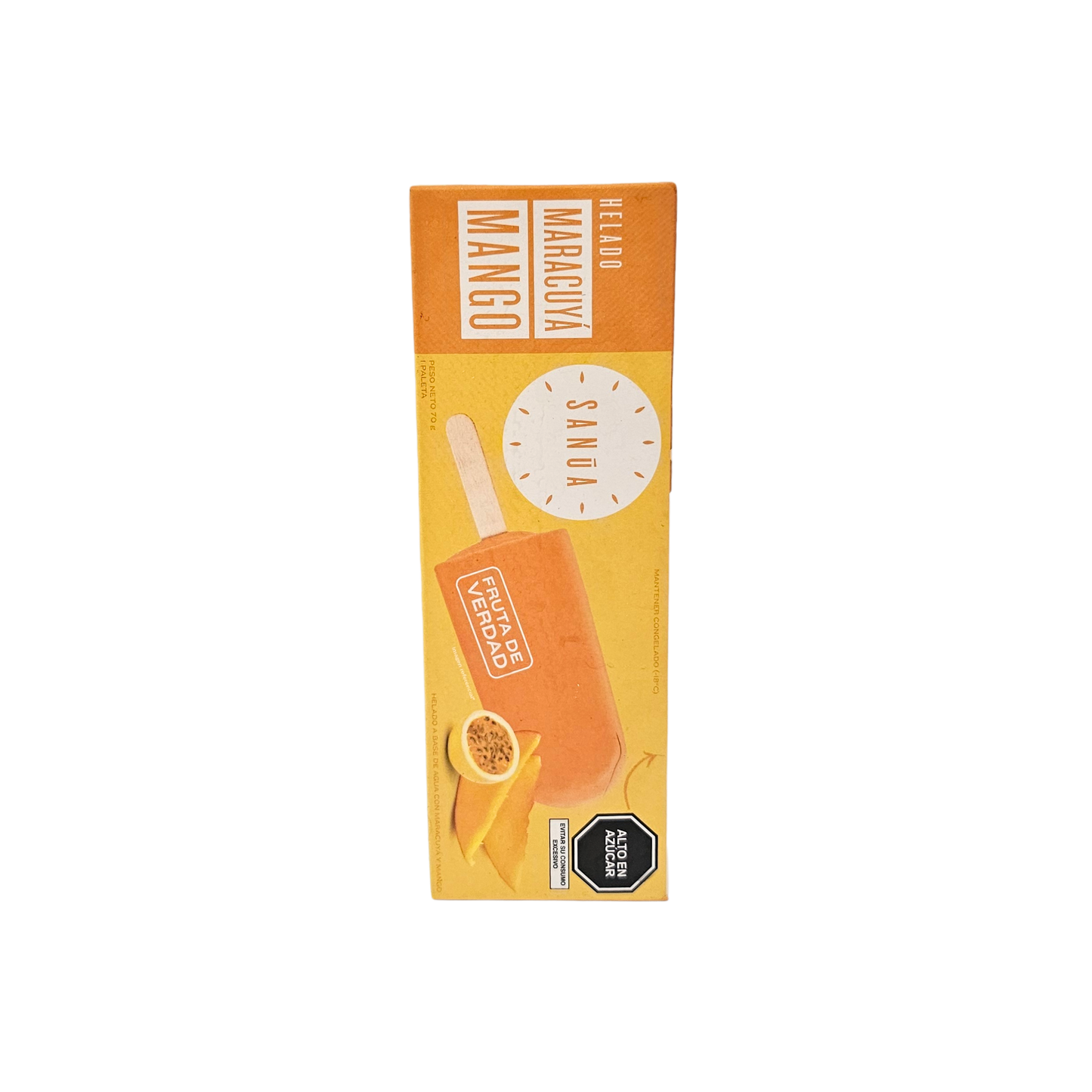 Paleta maracuya y mango Sanua