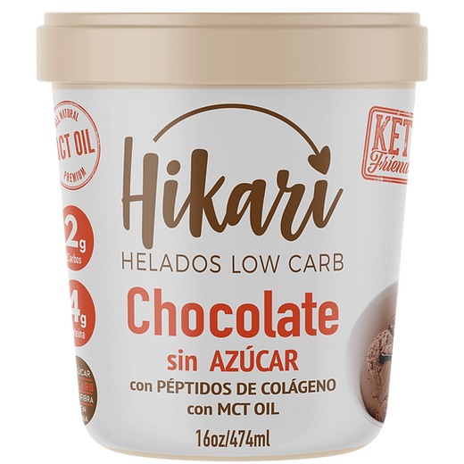 HELADO CHOCOLATE LOW CARB 473ML HIKARI