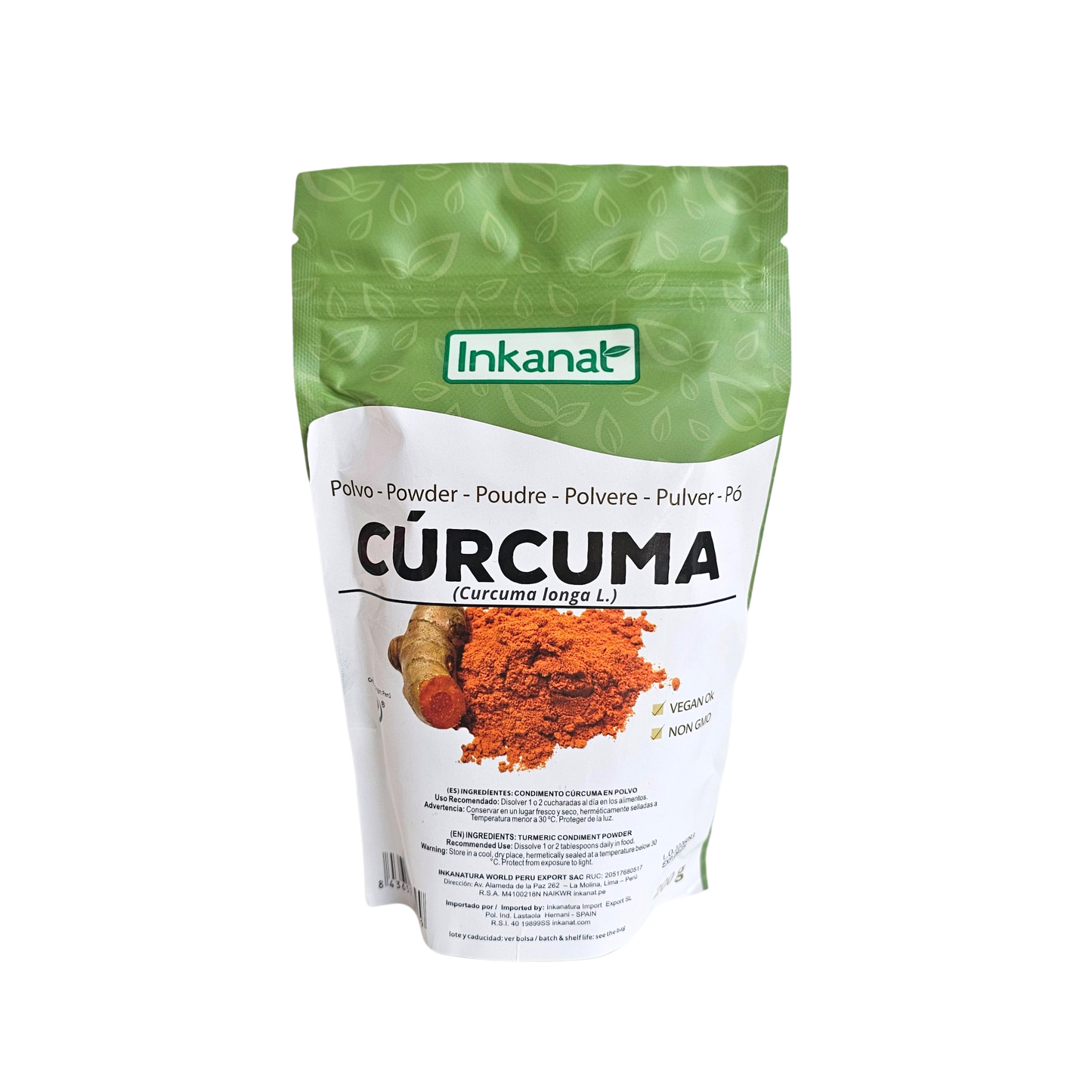 Cúrcuma en polvo 200g Inkanat