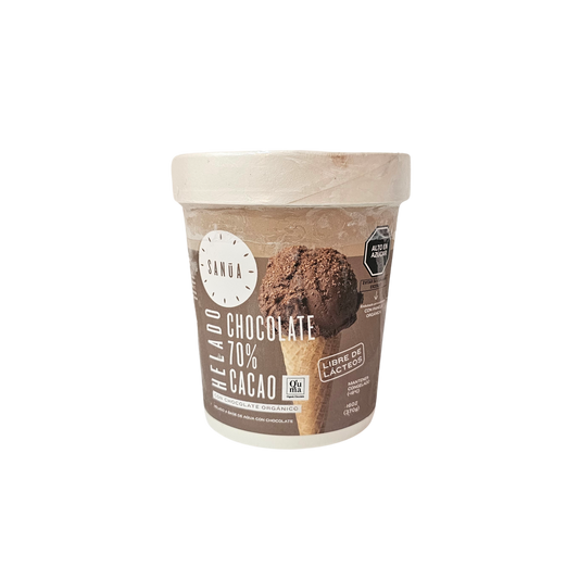 Helado 70% cacao 370g Sanua