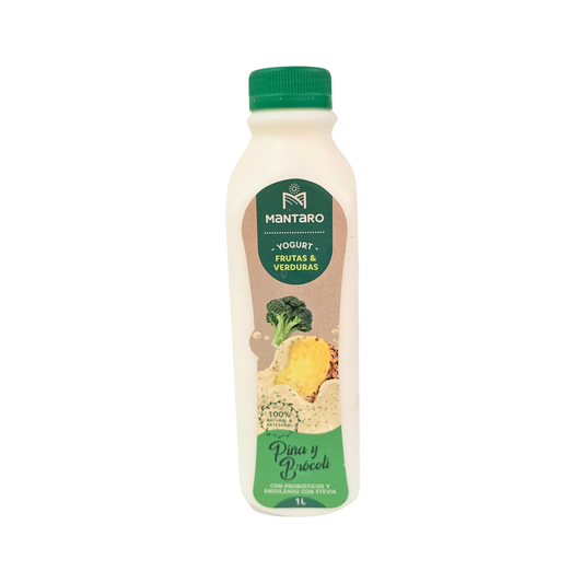 Yogurt piña y brócoli 1L Mantaro
